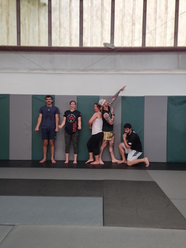 group of people in gym