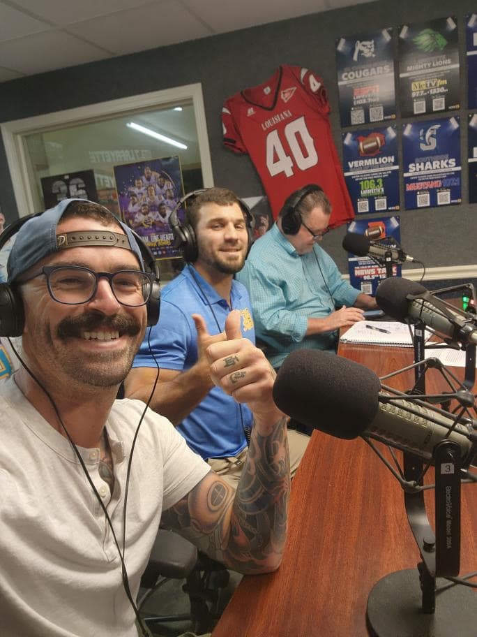 brett guidry being interviewed on a podcast