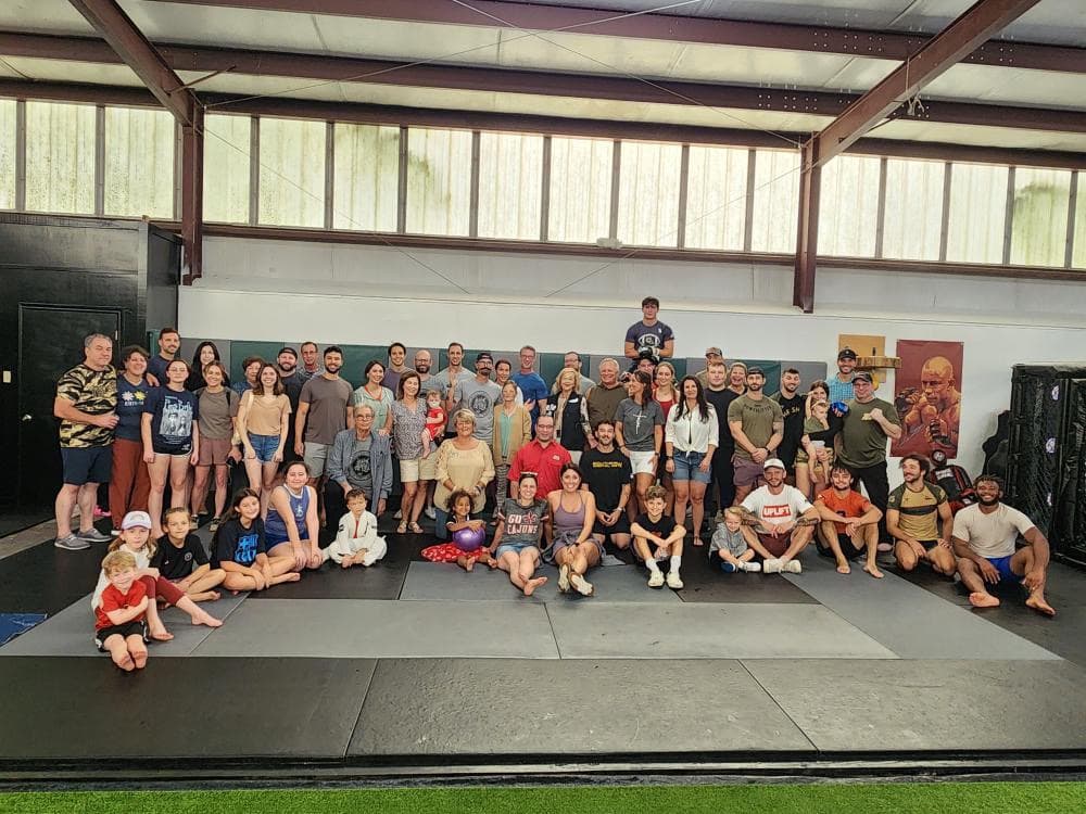 group of people in gym